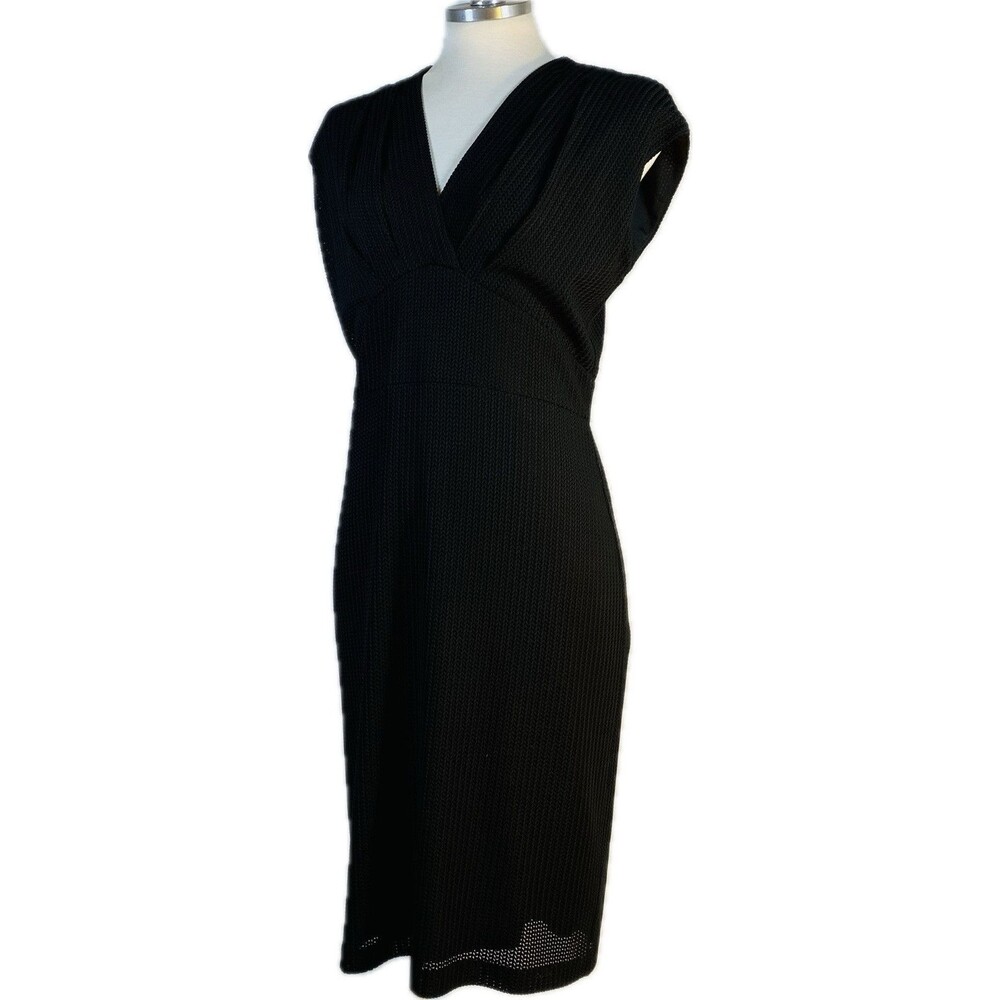 Tahari ASL sz S Black Knee Length Dress